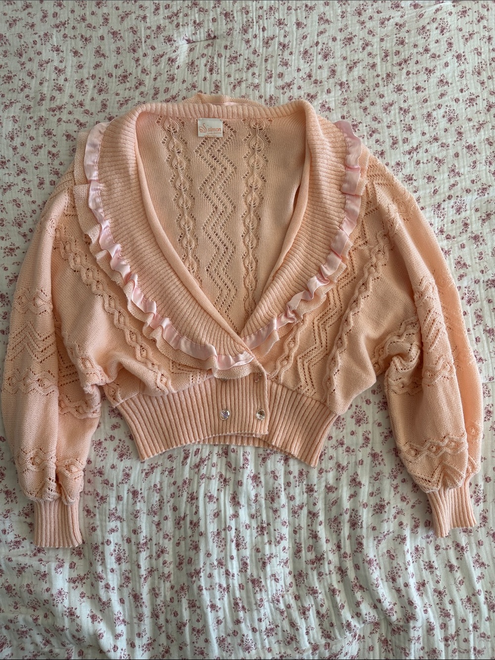 Vintage Cottage Core Cardigan